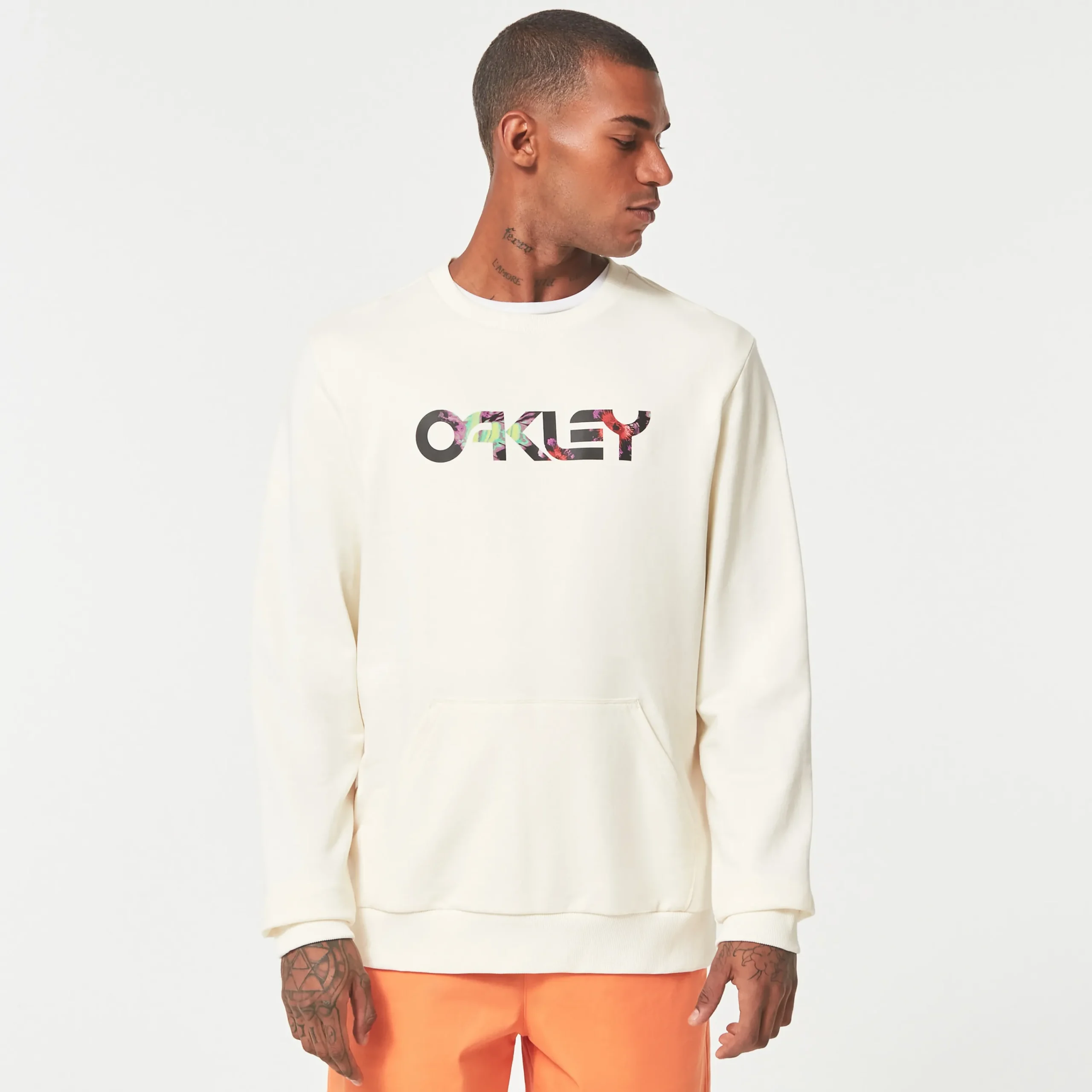 Store Floral Splash B1B Crew Herre Gensere Og Hettegensere