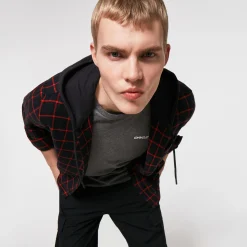 Cheap Hooded Button Down Herre T-Skjorter