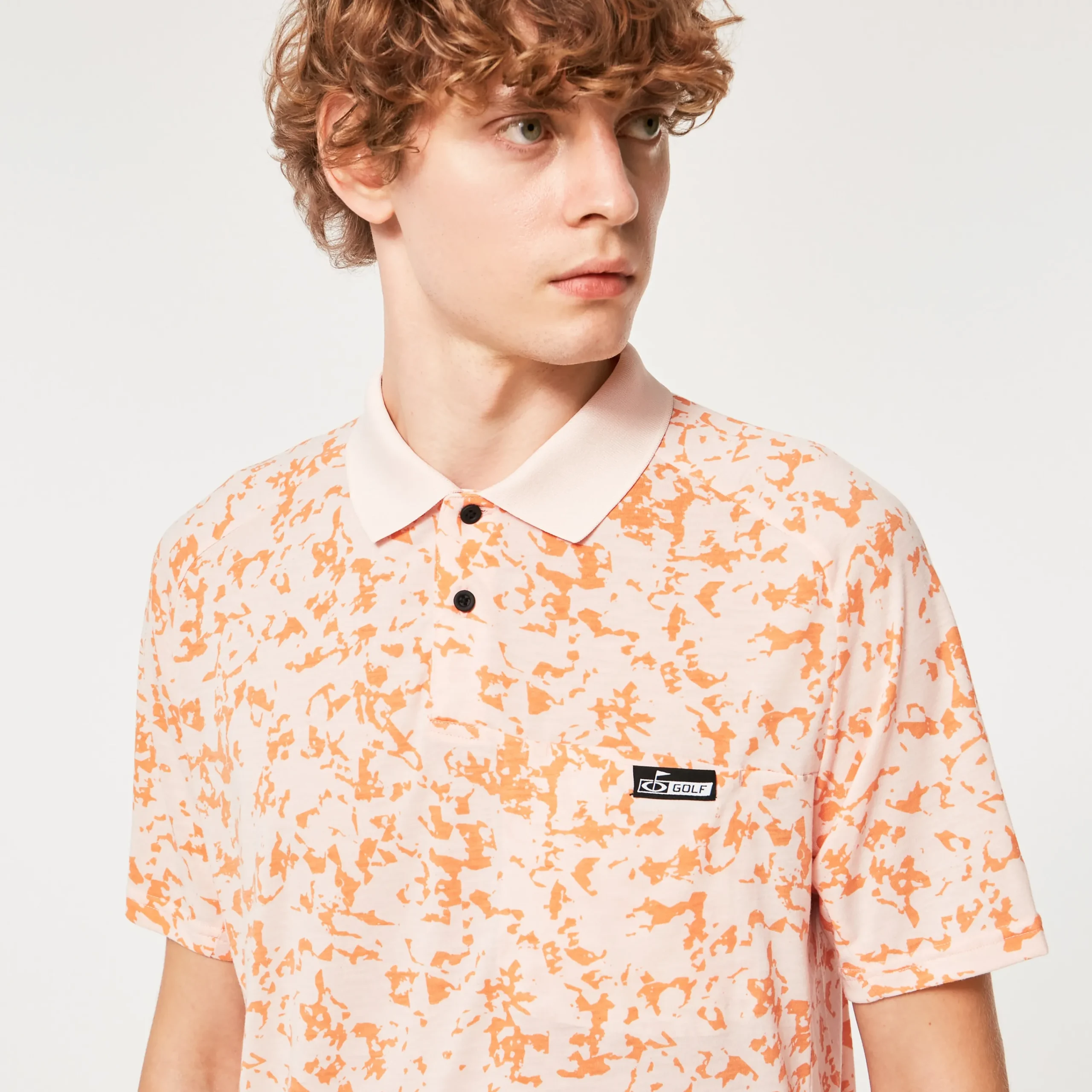 Outlet Sand Camo Panel Herre Poloskjorter