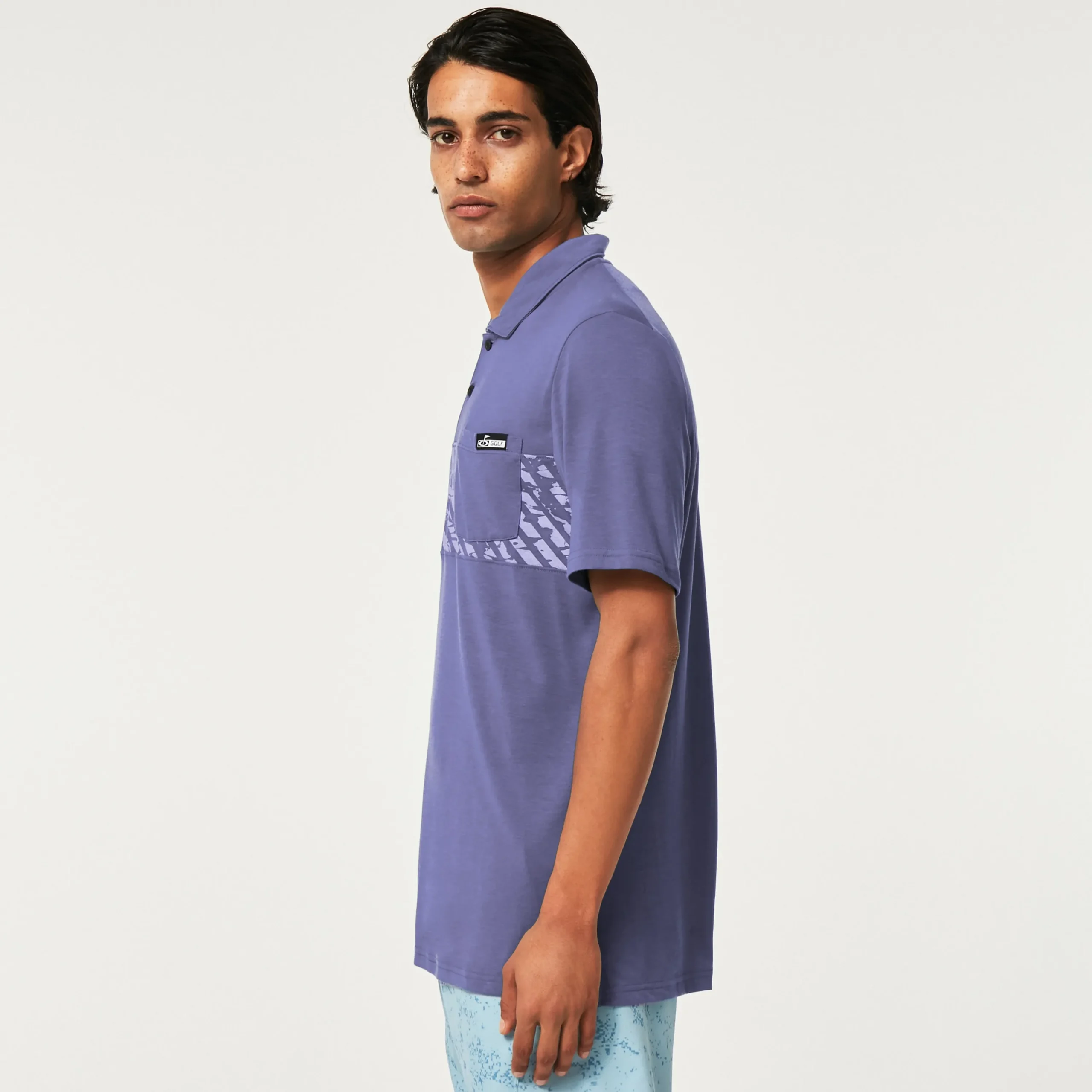 Cheap Sand Stripe Pocket Herre Poloskjorter