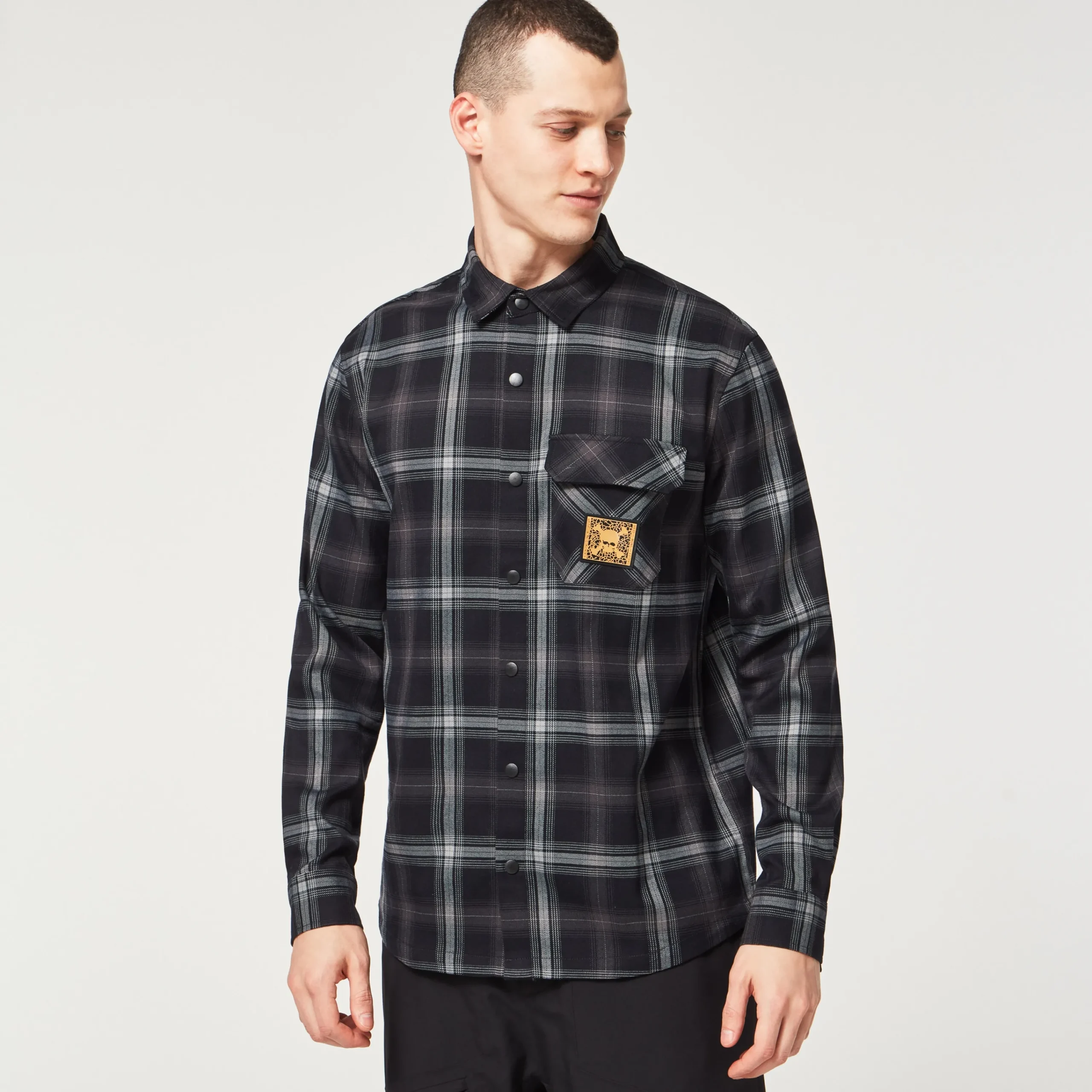 Outlet Tc Skull Flannel Shirt Herre T-Skjorter